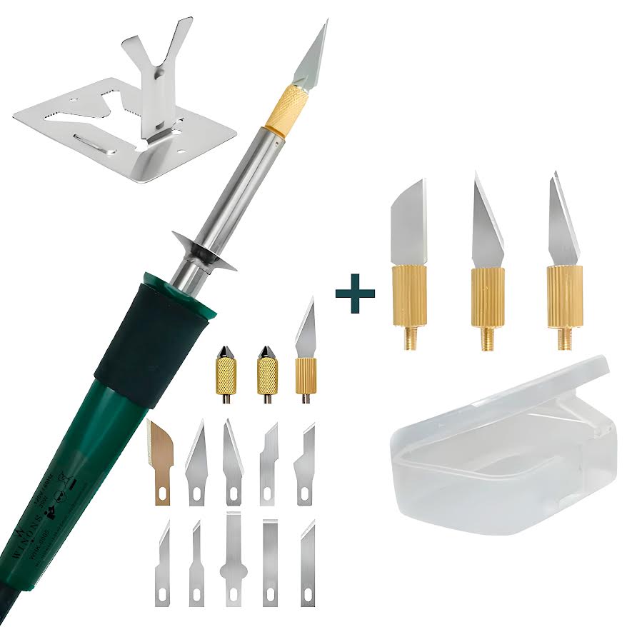 WHK-0005 Hot Knife Plastic Cutter Tool with Replacement Heads