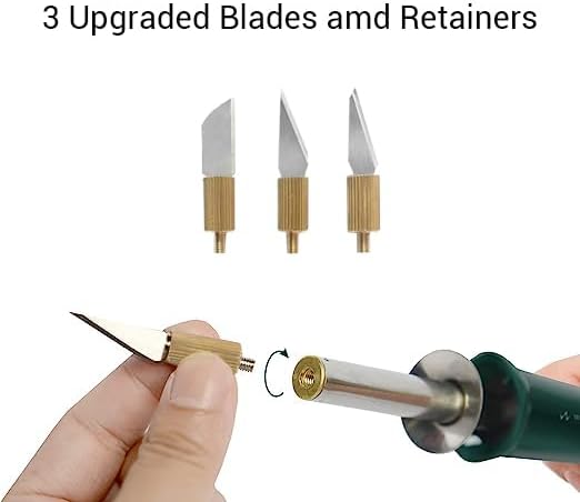 WHK-0007 Hot Knife Plastic Cutter Tool Kit with Replacement Cutting Heads