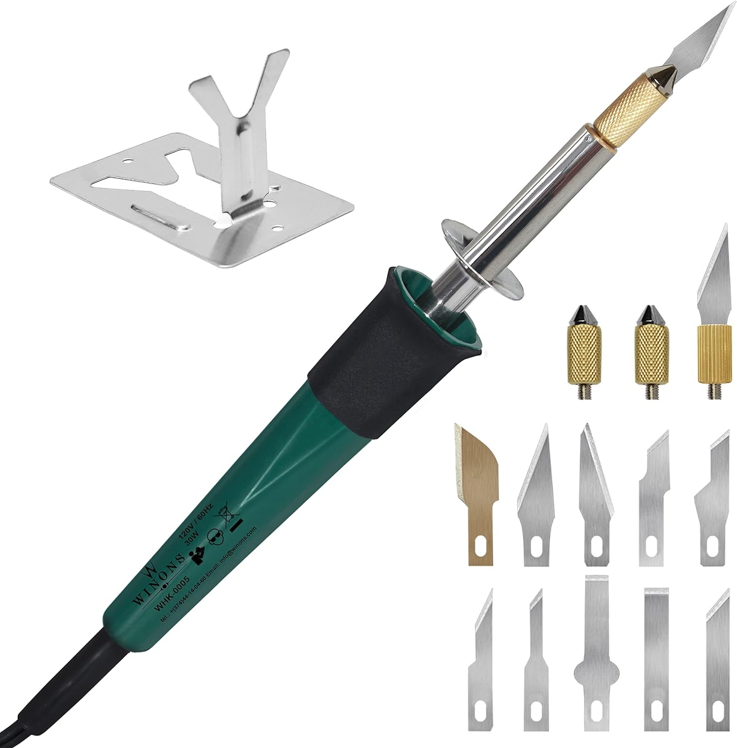 WHK-0005 Hot Knife Plastic Cutter Tool with Replacement Heads