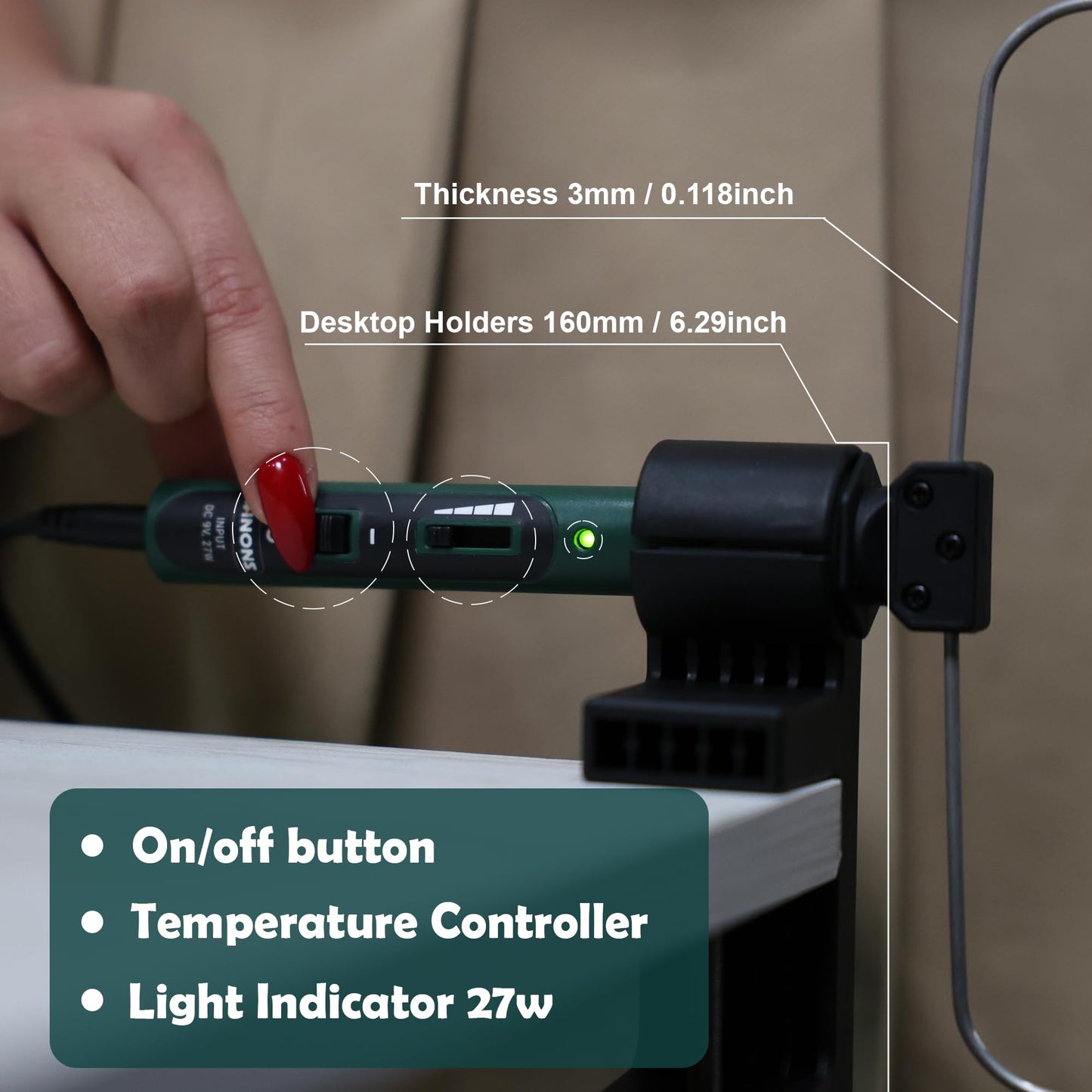 WFC-0008 Hot Wire Foam Cutter with Temp. Control 27W (Kit of 10)