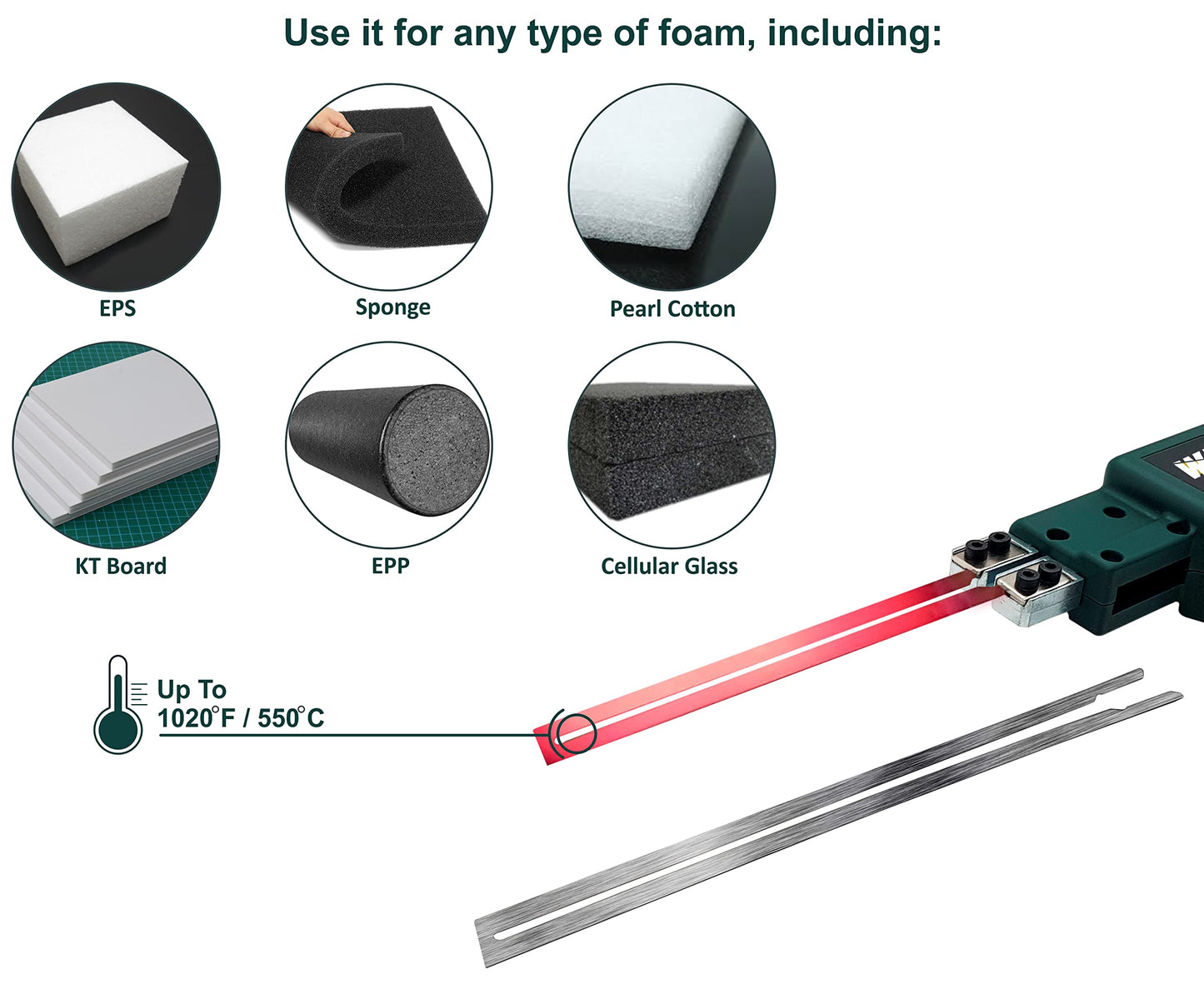 WFC-0002 Electric Hot Knife Foam Cutter Pro 150W (Kit of 5)