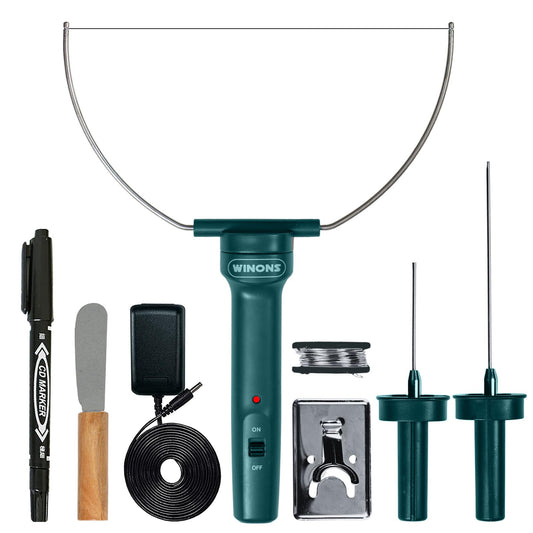 WFC-0001 Hot Wire Cutting Tool with U-Type Hot Wire Tip, Long Tip and Engraving Tip (Kit of 3 Heads)