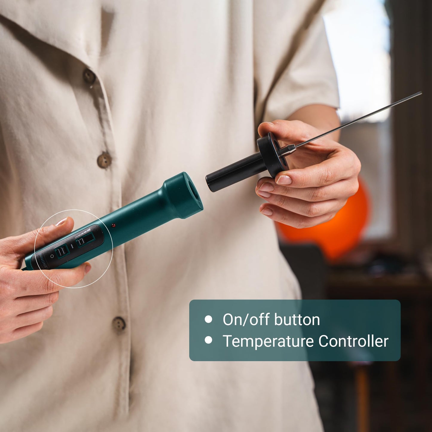 Upgraded WFC-0007  Hot Knife Foam Cutter and Polystyrene Cutting Tool with Temperature Controller and Light Indicator 15W