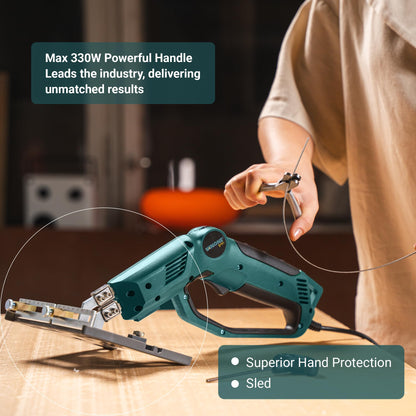 WFC-0014 Hot Knife Foam Cutter Tool with Sled - 300W,Numbered Temperature Controller - 710°C Max Temp