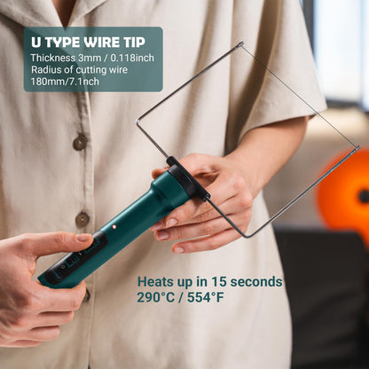 WFC-0008 Hot Knife Foam Cutter with Temperature Controller and U-type Hot Wire Tip