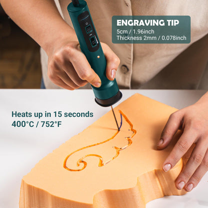 WFC-0008 Hot Knife Foam Cutter with Temperature Controller and U-type Hot Wire Tip